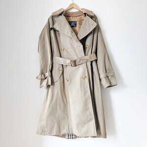 48 Regular Vintage 90s Burberry Trench Coat with Removable Wool Lining